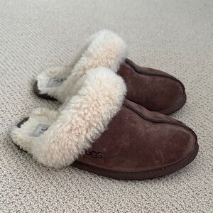 UGG Chocolate Shearling Slippers